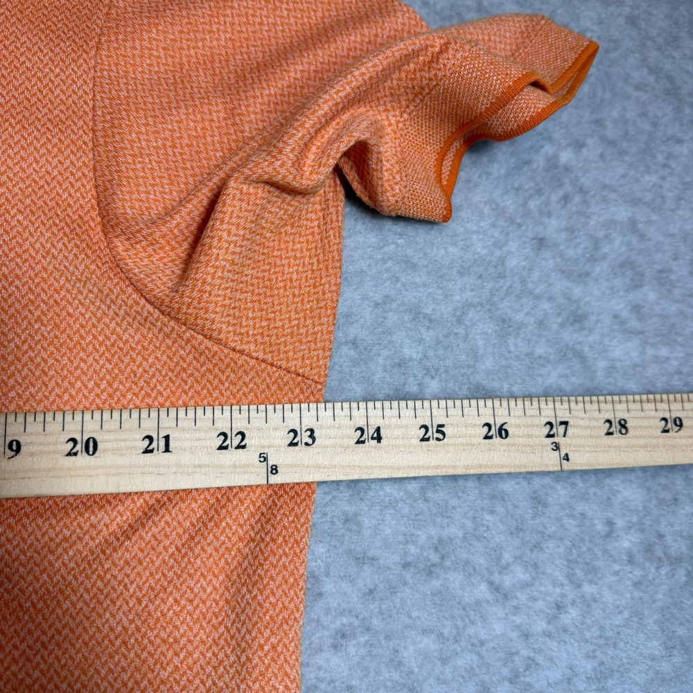 Tommy Bahama Polo Shirt Mens Size Large Orange Short Sleeve Knit Modal Blend - Picture 9 of 9